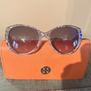 Tory Burch sunglasses with case.
